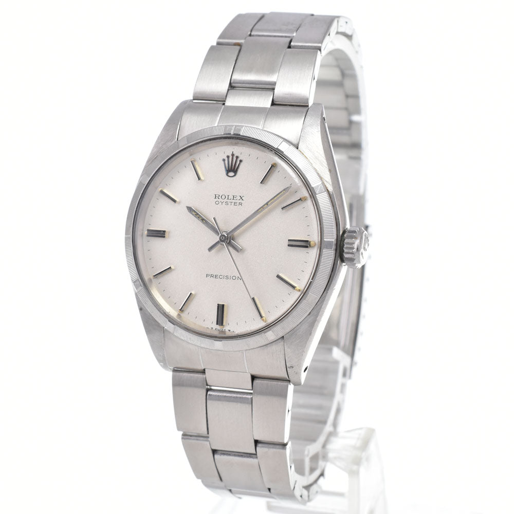 ROLEX Oyster Precision 6427 vintage Cal.1225 Silver Dial Hand Winding Men's
 Watch I#149575