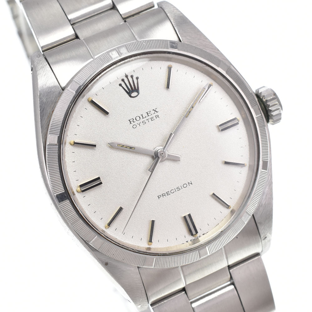 ROLEX Oyster Precision 6427 vintage Cal.1225 Silver Dial Hand Winding Men's
 Watch I#149575