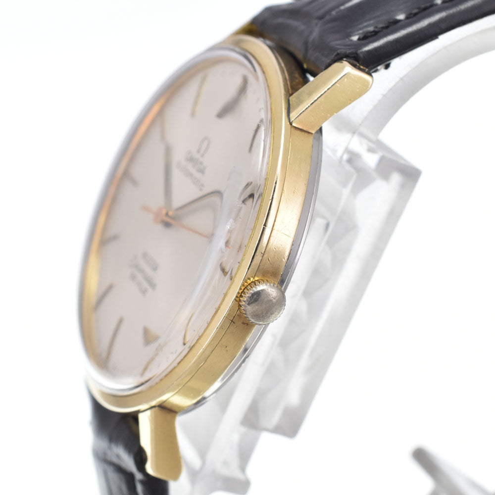 OMEGA Seamaster De Ville 165.008 vintage Cal.711 Cap Gold Double Name Silver Dial Automatic Men's
 Watch I#149582