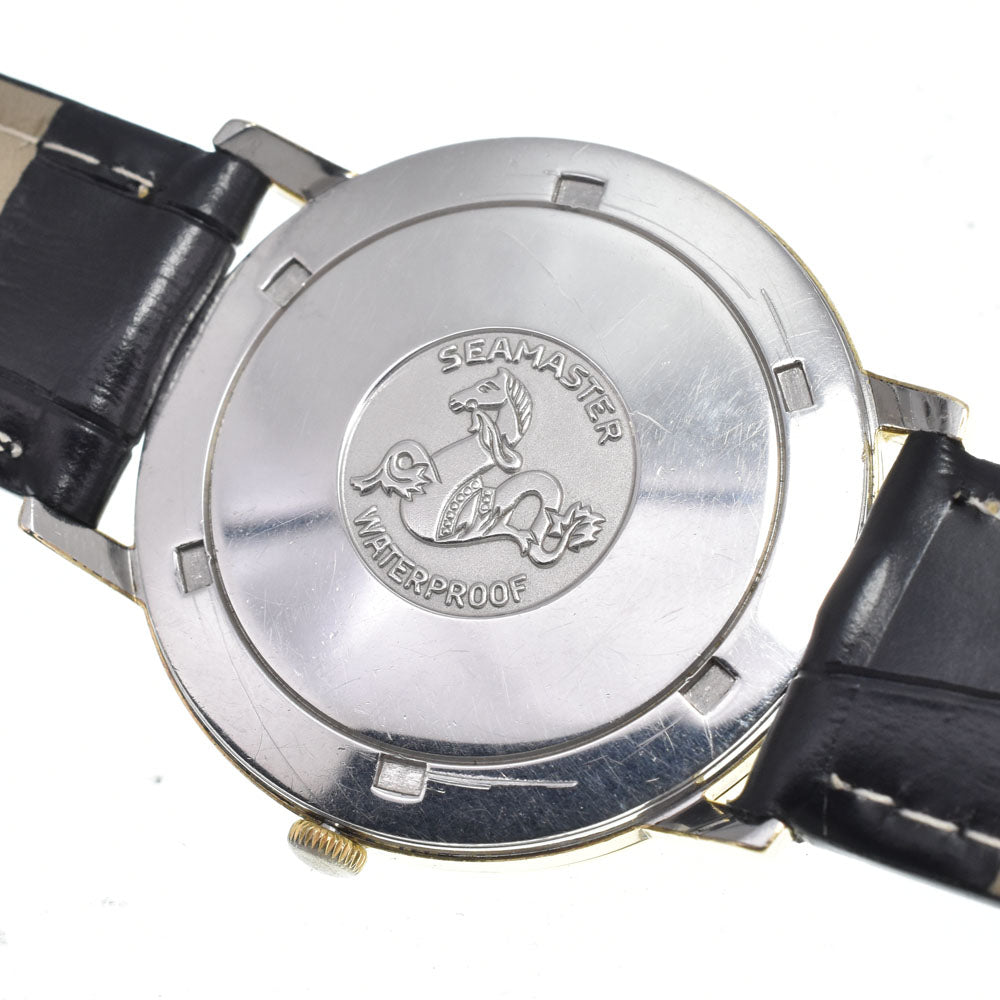 OMEGA Seamaster De Ville 165.008 vintage Cal.711 Cap Gold Double Name Silver Dial Automatic Men's
 Watch I#149582
