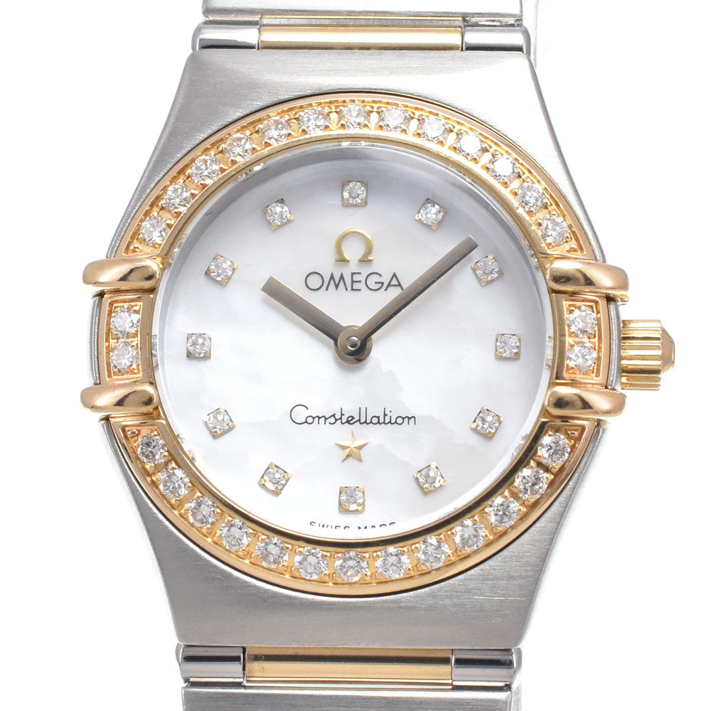 with paper OMEGA Constellation Mini My Choice 1365.75 Diamond Bezel White shell Dial Quartz Ladies
 Watch C#149584