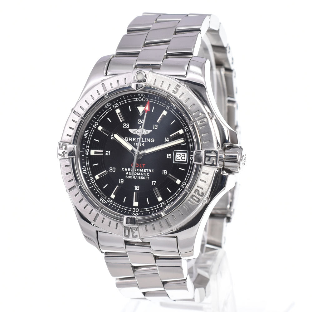 with paper BREITLING Colt A17380 Date black Dial Automatic Men's
 Watch C#149592