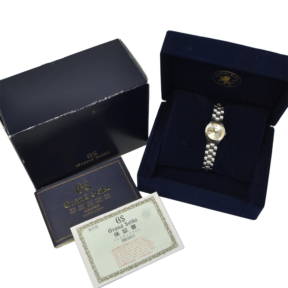 with paper SEIKO Grand Seiko 4J52-0010 Date Silver Dial Quartz Ladies
 Watch D#149595