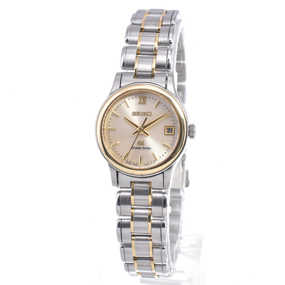 with paper SEIKO Grand Seiko 4J52-0010 Date Silver Dial Quartz Ladies
 Watch D#149595