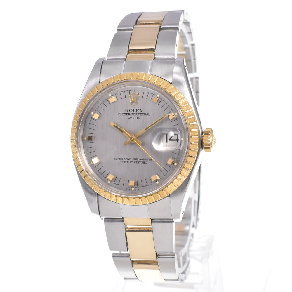ROLEX Oyster Perpetual Date 1505 vintage Cal.1570 gray Dial Automatic Men's
 Watch D#149604