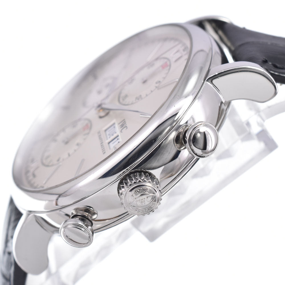with paper IWC SCHAFFHAUSEN Portofino IW391007 Chronograph day date Silver Dial Automatic Men's
 Watch C#149605