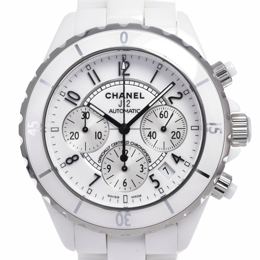 CHANEL J12 H1007 Chronograph ceramic white Dial Automatic Men's
 Watch B#149607