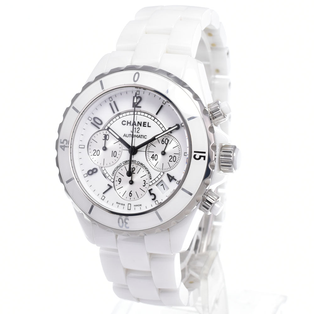 CHANEL J12 H1007 Chronograph ceramic white Dial Automatic Men's
 Watch B#149607