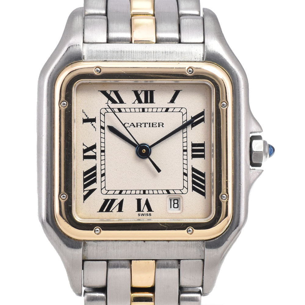 CARTIER PANTHERE MM 1 row W25028B5 Date Ivory Dial Quartz Unisex
 Watch D#149614