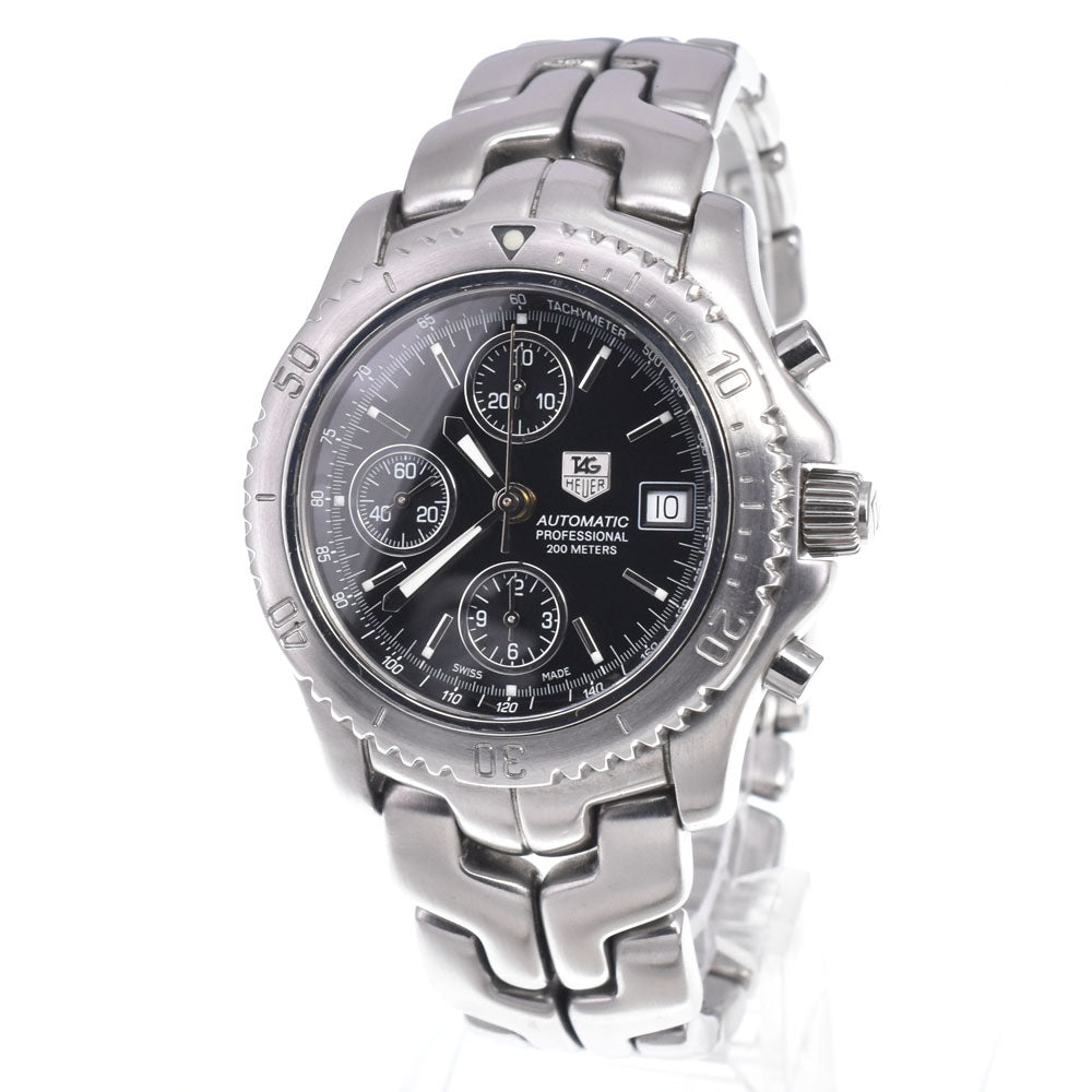 TAG HEUER Link CT2111.BA0550 Chronograph Date black Dial Automatic Men's
 Watch D#149616