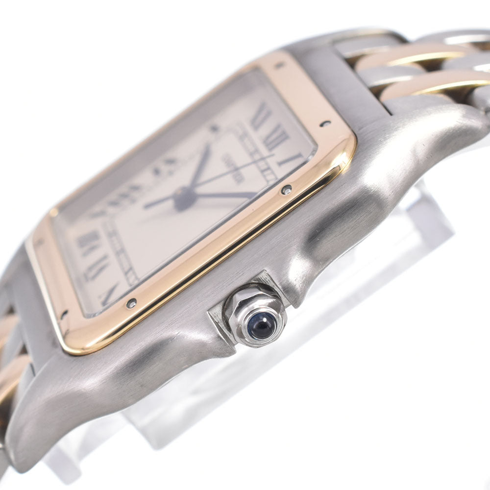 CARTIER PANTHERELM Stainless Steel/K18YG Ivory Dial Quartz Unisex
 Watch D#149617