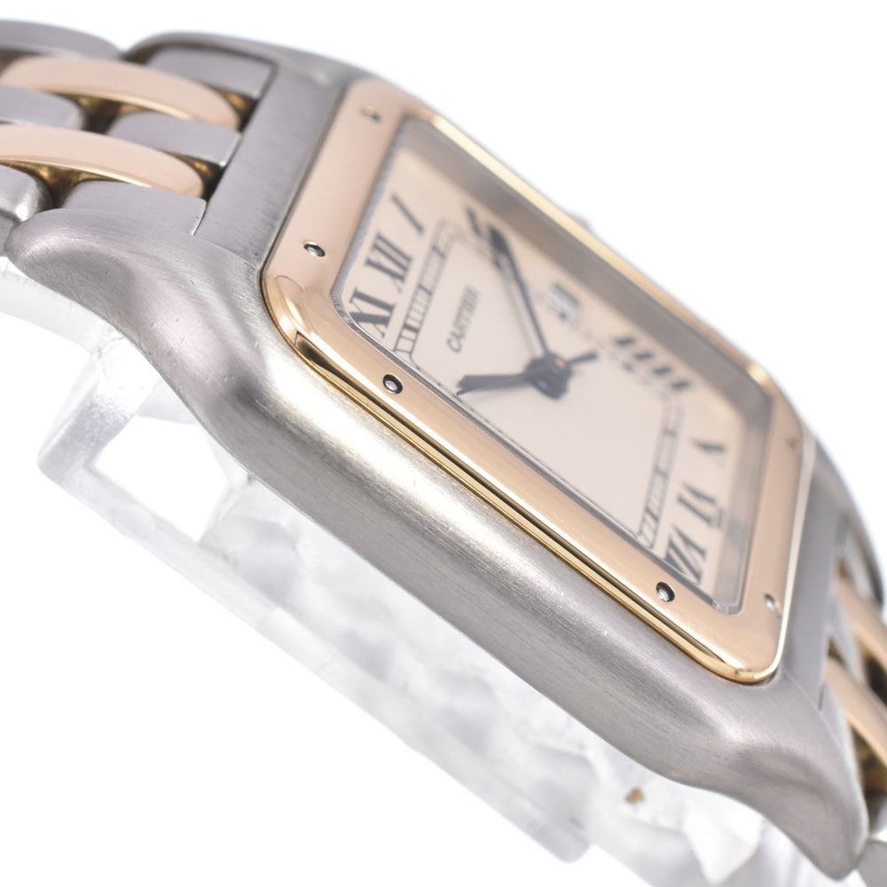 CARTIER PANTHERELM Stainless Steel/K18YG Ivory Dial Quartz Unisex
 Watch D#149617