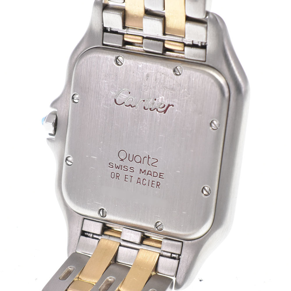 CARTIER PANTHERELM Stainless Steel/K18YG Ivory Dial Quartz Unisex
 Watch D#149617