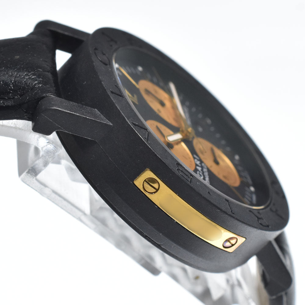 BVLGARI Bulgari Bulgari Carbon Gold BB38CLCH Limited to 999 Black / gold Dial Quartz Men's
 Watch C#149622