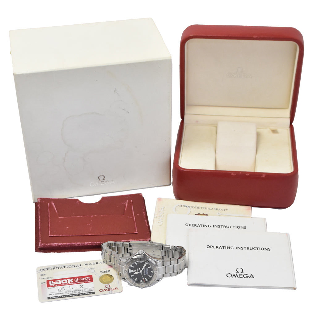 with paper OMEGA Seamaster Professional 2236.50 K18WGBezel black Dial Automatic Men's
 Watch C#149624