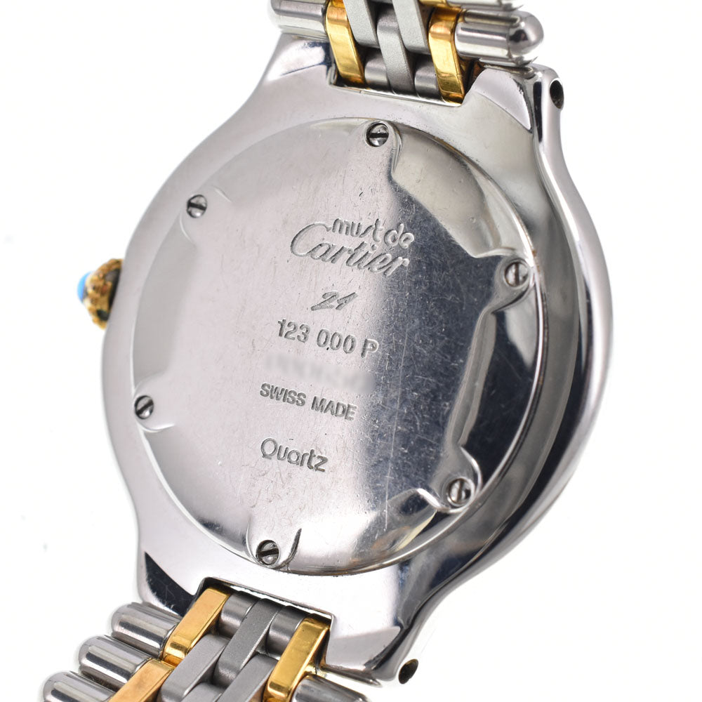 CARTIER Must21 Vantian W10050F4 Stainless Steel/Gold Plated Ivory Dial Quartz Men's
 Watch C#149626