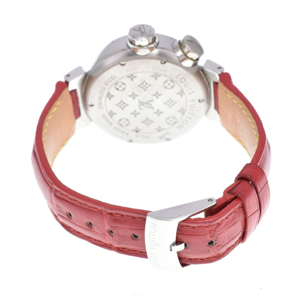 LOUIS VUITTON Tambour Q131V 1P Diamond Silver Dial Quartz Ladies
 Watch C#149628