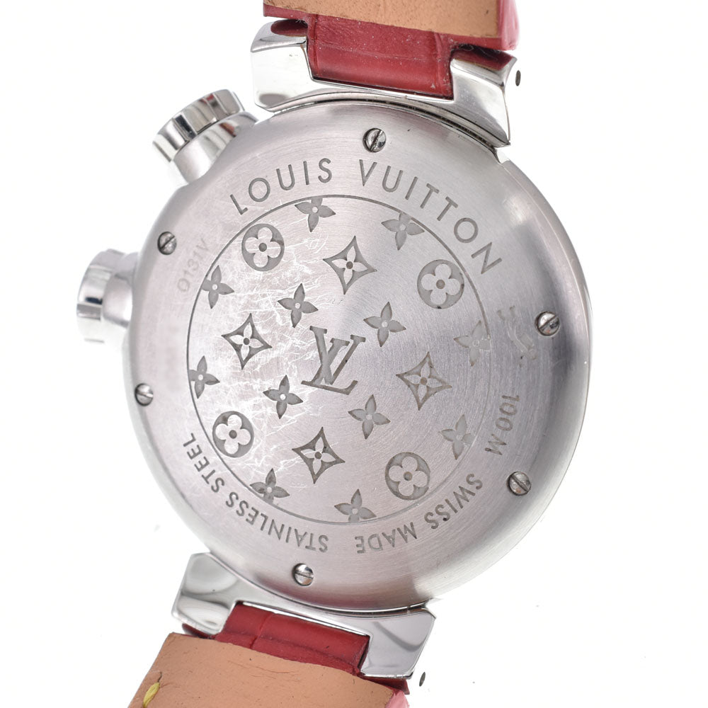 LOUIS VUITTON Tambour Q131V 1P Diamond Silver Dial Quartz Ladies
 Watch C#149628