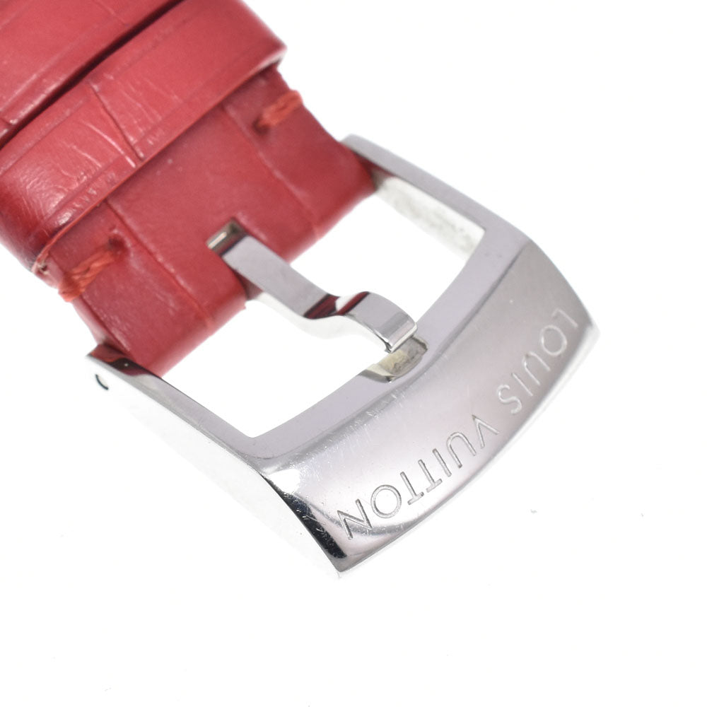 LOUIS VUITTON Tambour Q131V 1P Diamond Silver Dial Quartz Ladies
 Watch C#149628