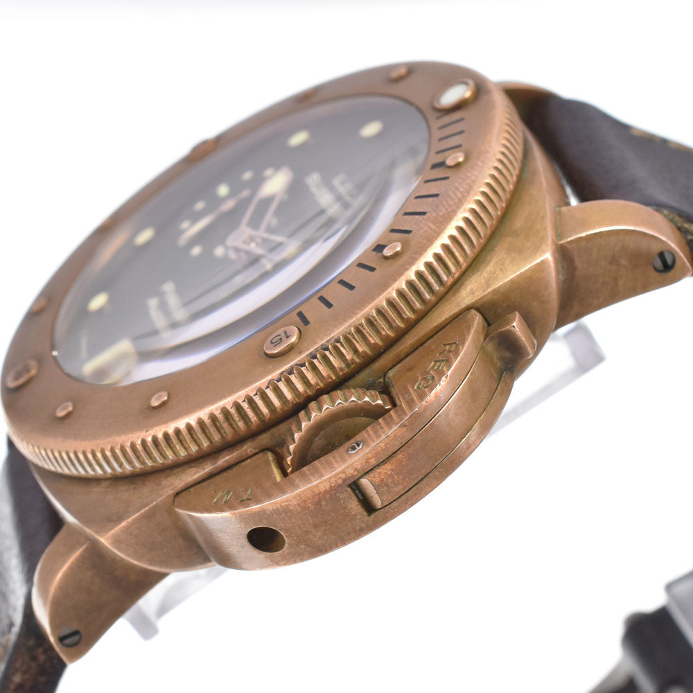 with paper PANERAI Luminor Submersible PAM00382 1950 3 Days 2 Barrel green Dial Automatic Men's
 Watch C#149634