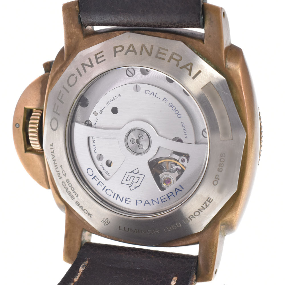 with paper PANERAI Luminor Submersible PAM00382 1950 3 Days 2 Barrel green Dial Automatic Men's
 Watch C#149634