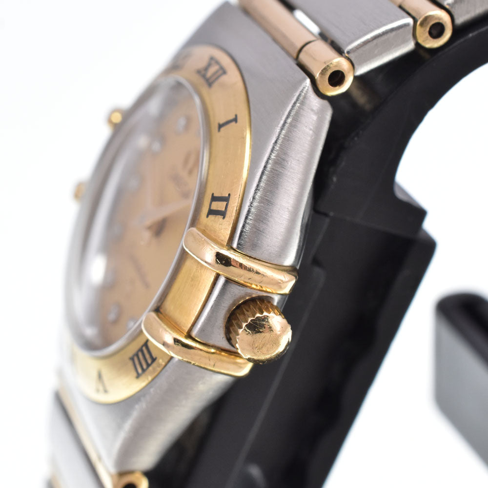 OMEGA Constellation Mini 1262.15 12P diamond Stainless Steel/K18YG gold Dial Quartz Ladies
 Watch C#149639