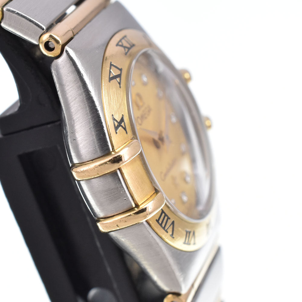 OMEGA Constellation Mini 1262.15 12P diamond Stainless Steel/K18YG gold Dial Quartz Ladies
 Watch C#149639