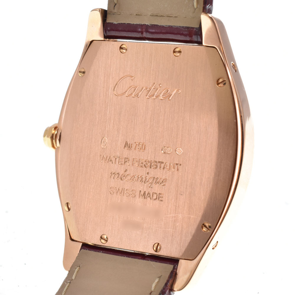 CARTIER Tochu MM WA501008 K18PG Diamond Silver Dial Hand Winding Ladies
 Watch C#149640