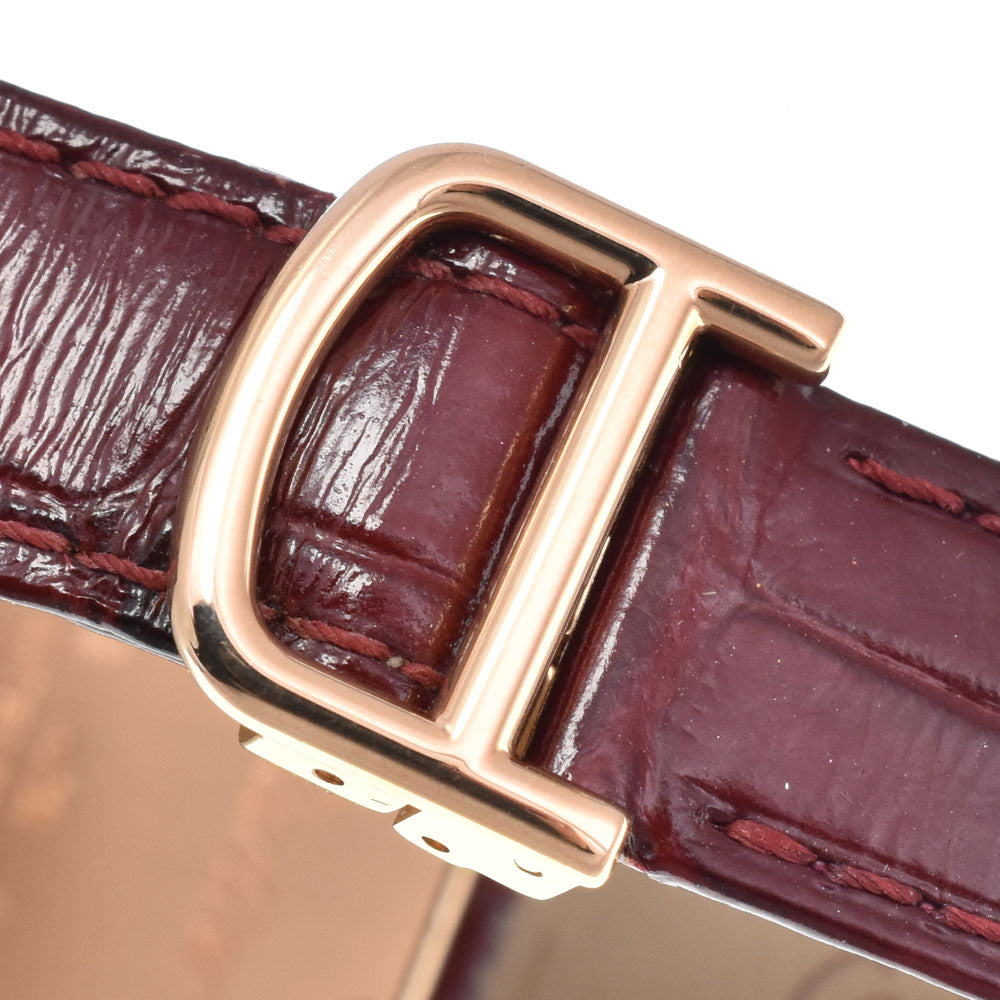CARTIER Tochu MM WA501008 K18PG Diamond Silver Dial Hand Winding Ladies
 Watch C#149640