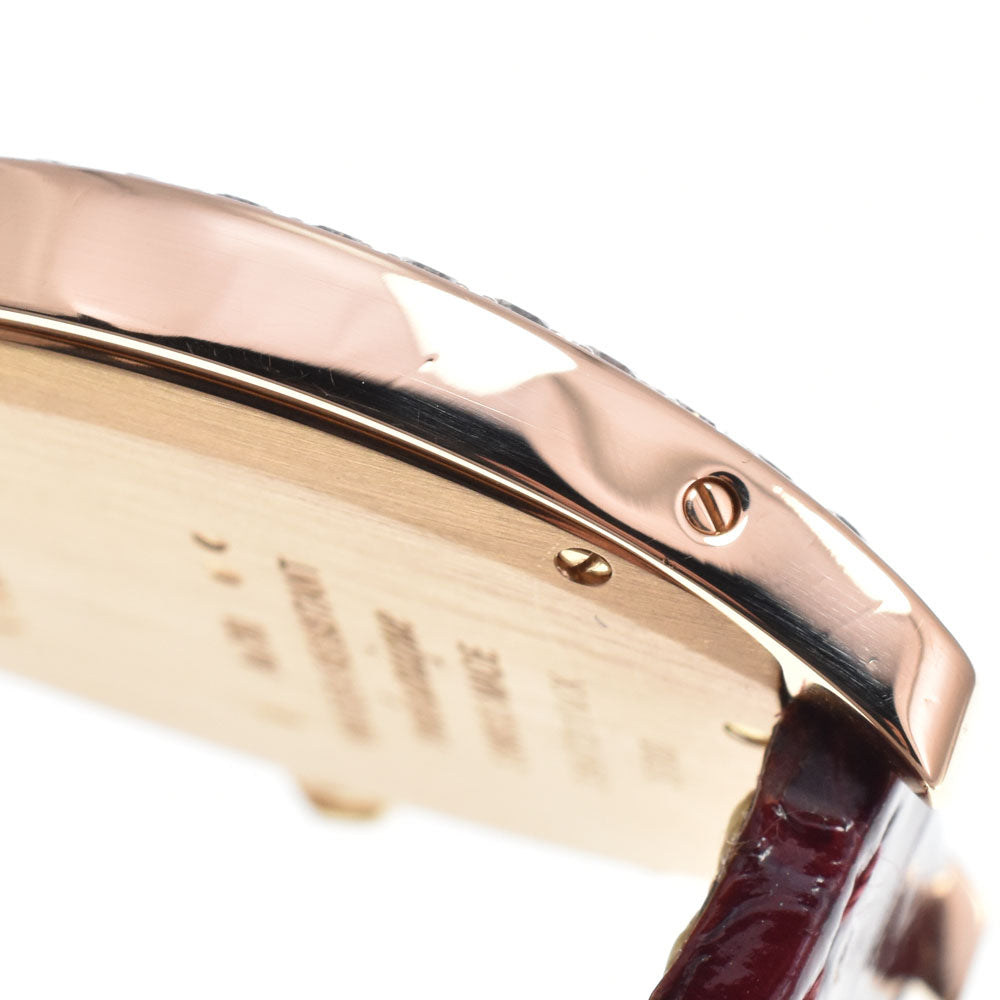 CARTIER Tochu MM WA501008 K18PG Diamond Silver Dial Hand Winding Ladies
 Watch C#149640