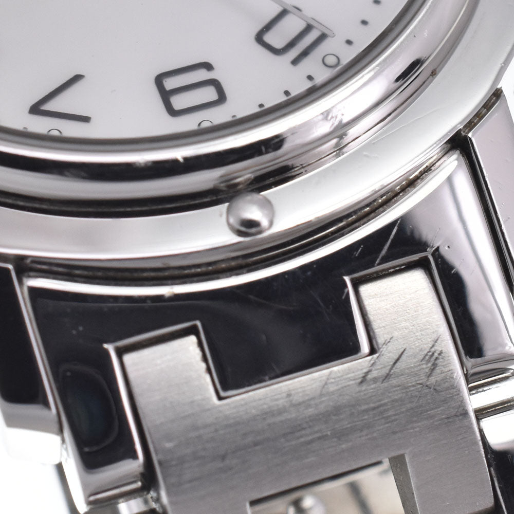 HERMES Clipper CL6.410 Date White shell Dial Quartz Men's
 Watch C#149642