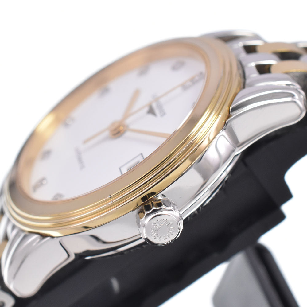 LONGINES Flagship L4.274.3 12P Diamond Date white Dial Automatic Ladies
 Watch D#149643