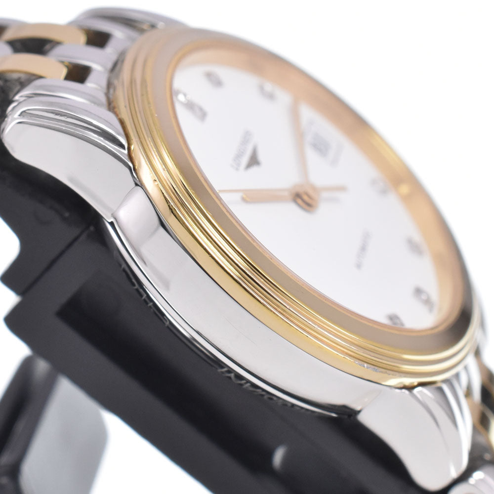 LONGINES Flagship L4.274.3 12P Diamond Date white Dial Automatic Ladies
 Watch D#149643