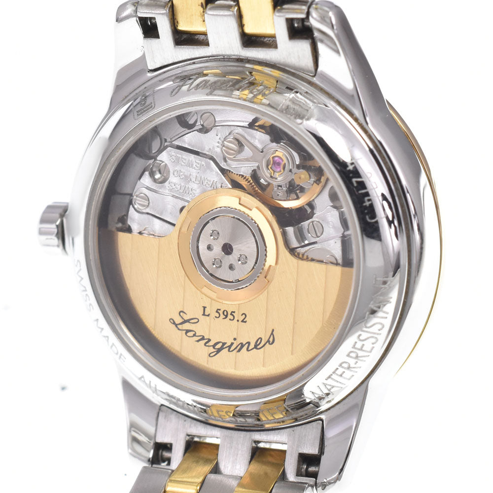 LONGINES Flagship L4.274.3 12P Diamond Date white Dial Automatic Ladies
 Watch D#149643