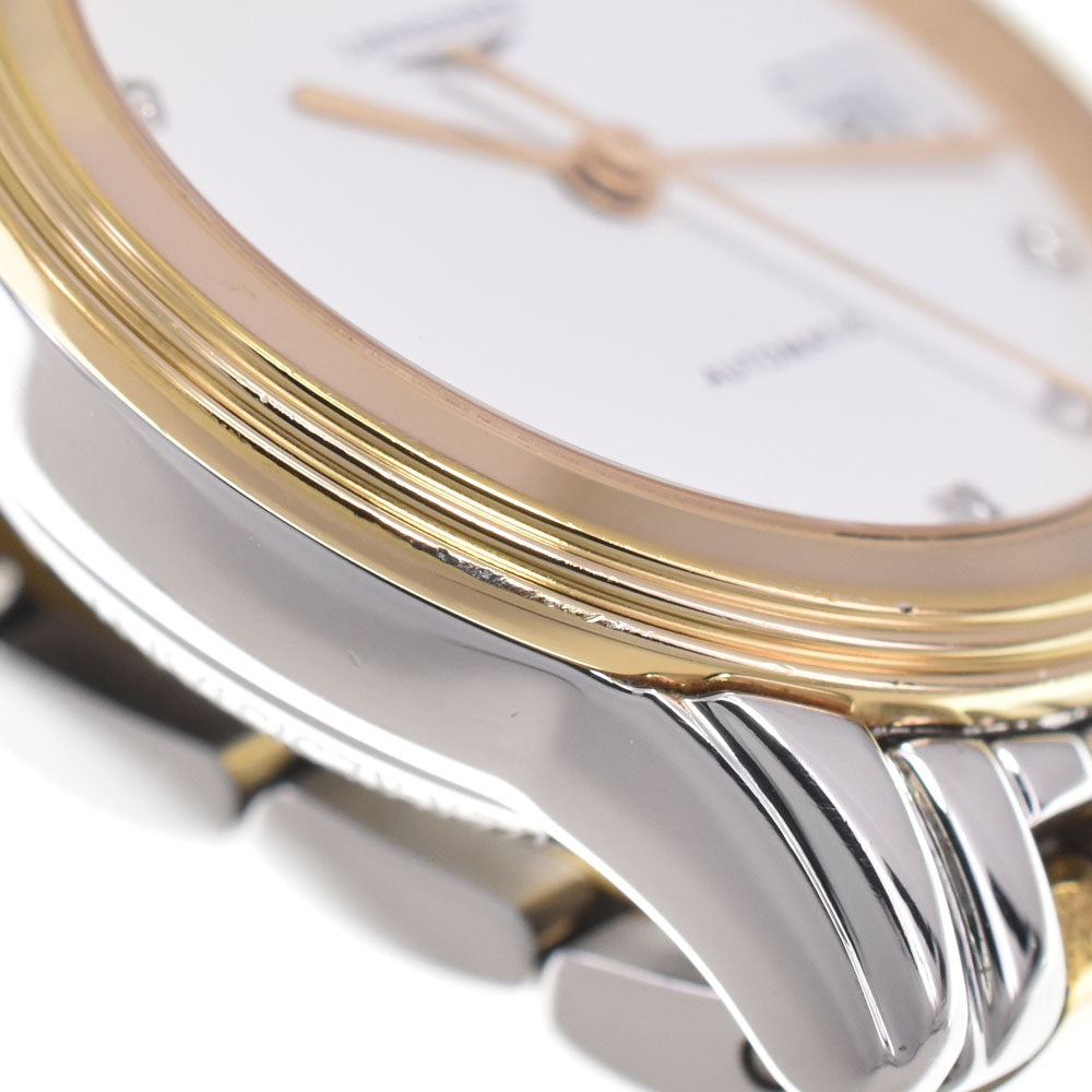 LONGINES Flagship L4.274.3 12P Diamond Date white Dial Automatic Ladies
 Watch D#149643