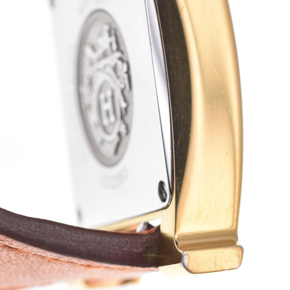 HERMES H watch HH1.201 Dubrutur white Dial Quartz Ladies
 Watch D#149645