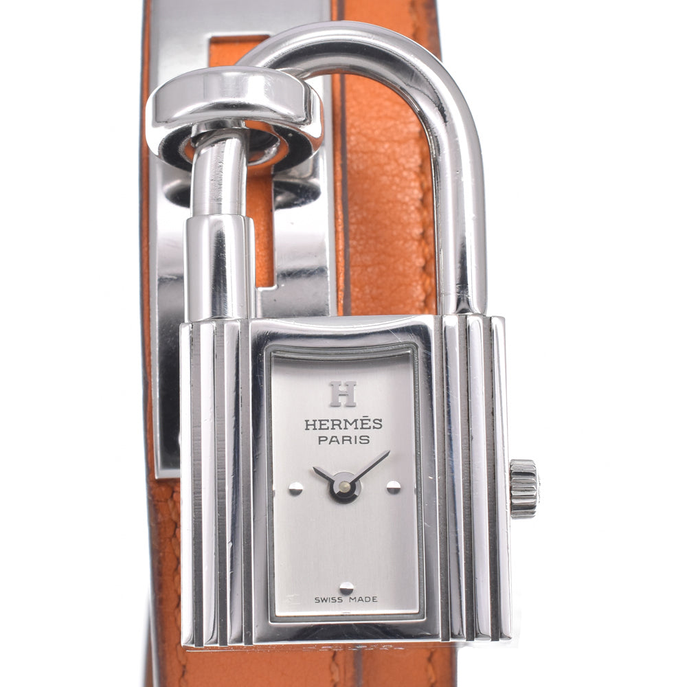with paper HERMES Kelly watch KE1.210 Dubrutur Silver Dial Quartz Ladies
 Watch D#149646