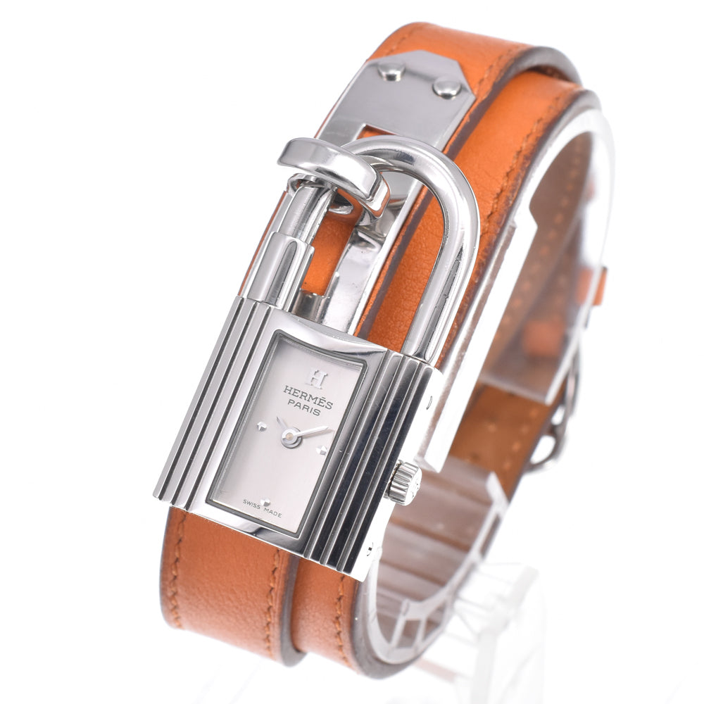 with paper HERMES Kelly watch KE1.210 Dubrutur Silver Dial Quartz Ladies
 Watch D#149646