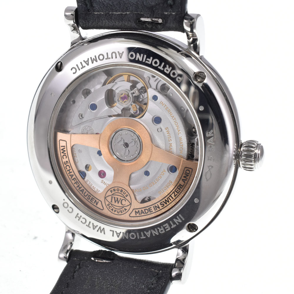 with paper IWC SCHAFFHAUSEN Portofino Automatic 37 IW458603 12P diamond gray Dial Automatic Men's
 Watch C#149649