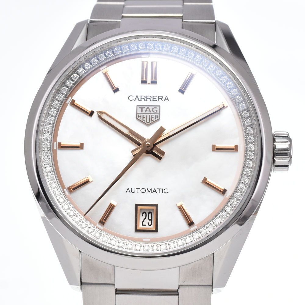 TAG HEUER Carrera WAR2411.BA0776 White shell Dial Automatic Ladies
 Watch B#149653