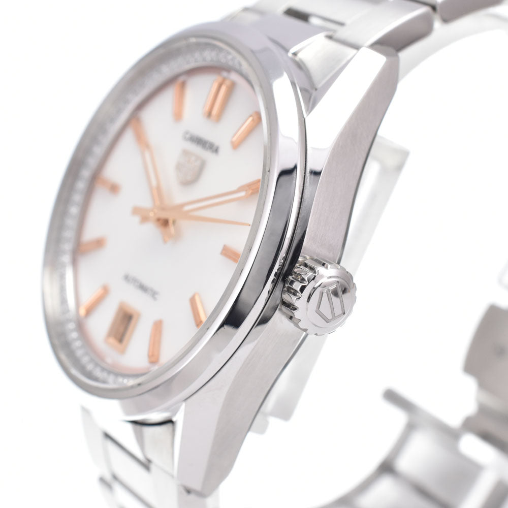 TAG HEUER Carrera WBN231C diamond White shell Dial Automatic Ladies
 Watch B#149653