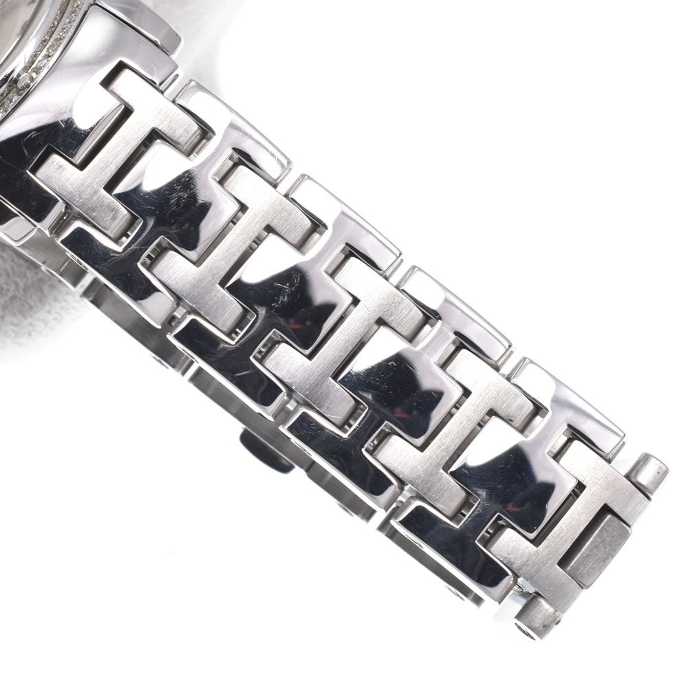 HERMES Clipper CP1.330 diamond Silver / white shell Dial Quartz Ladies
 Watch D#149655