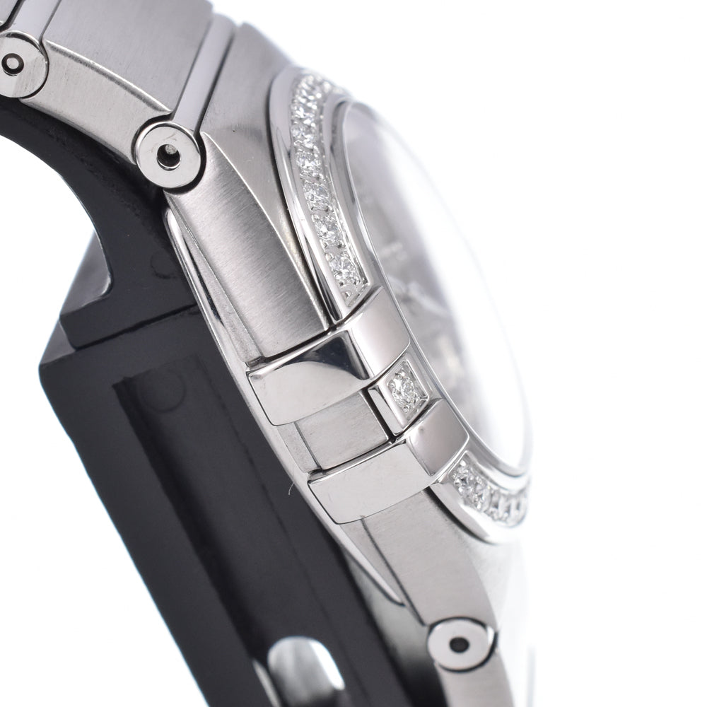 with paper OMEGA Constellation Blush 123.15.24.60.52.001 diamond Silver Dial Quartz Ladies
 Watch C#149659