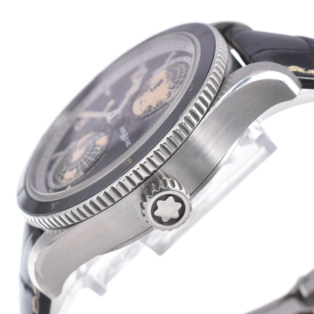 MONTBLANC Geosphere 117838 World time black Dial Automatic Men's
 Watch D#149661