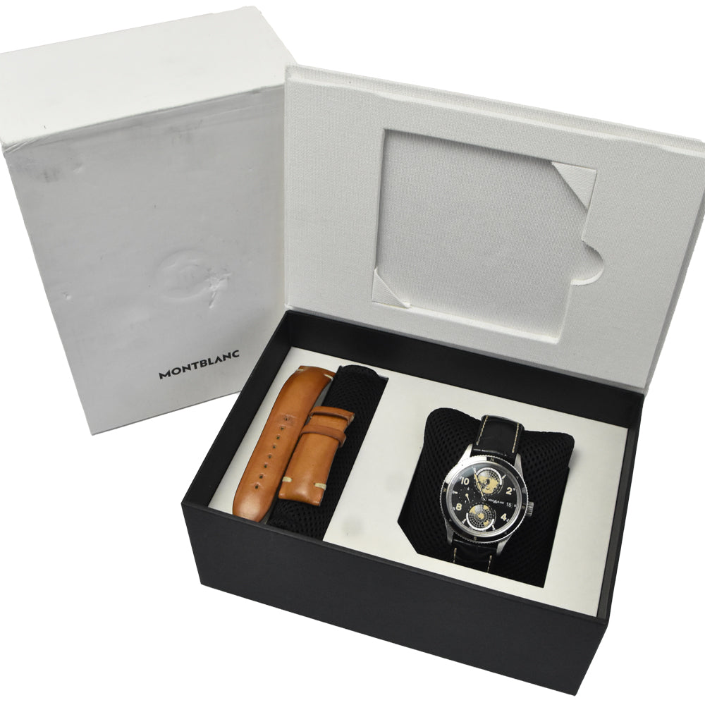 MONTBLANC Geosphere 117838 World time black Dial Automatic Men's
 Watch D#149661