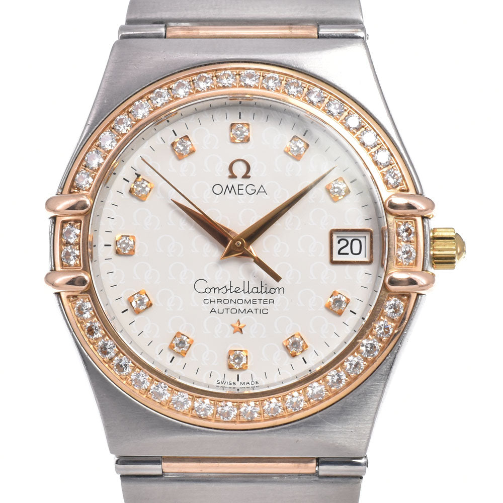 OMEGA Constellation 1308.35 11P Diamond Bezel Diamond Ivory Dial Automatic Ladies
 Watch K#149663