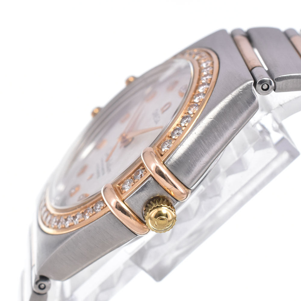 OMEGA Constellation 1308.35 11P Diamond Bezel Diamond Ivory Dial Automatic Ladies
 Watch K#149663