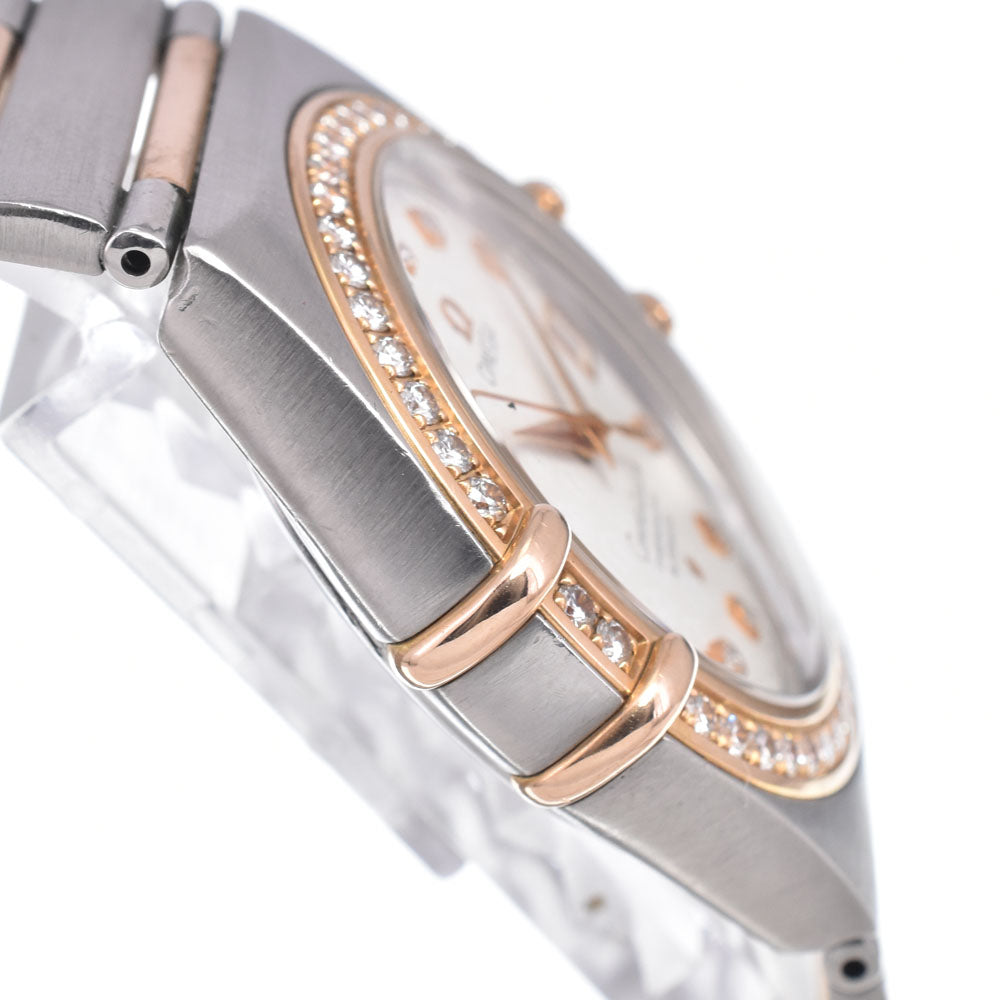 OMEGA Constellation 1308.35 11P Diamond Bezel Diamond Ivory Dial Automatic Ladies
 Watch K#149663