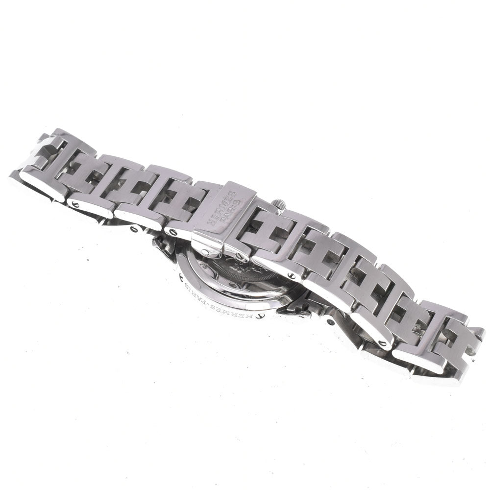 HERMES Clipper CL4.210 D buckle white Dial Quartz Ladies
 Watch E#149669