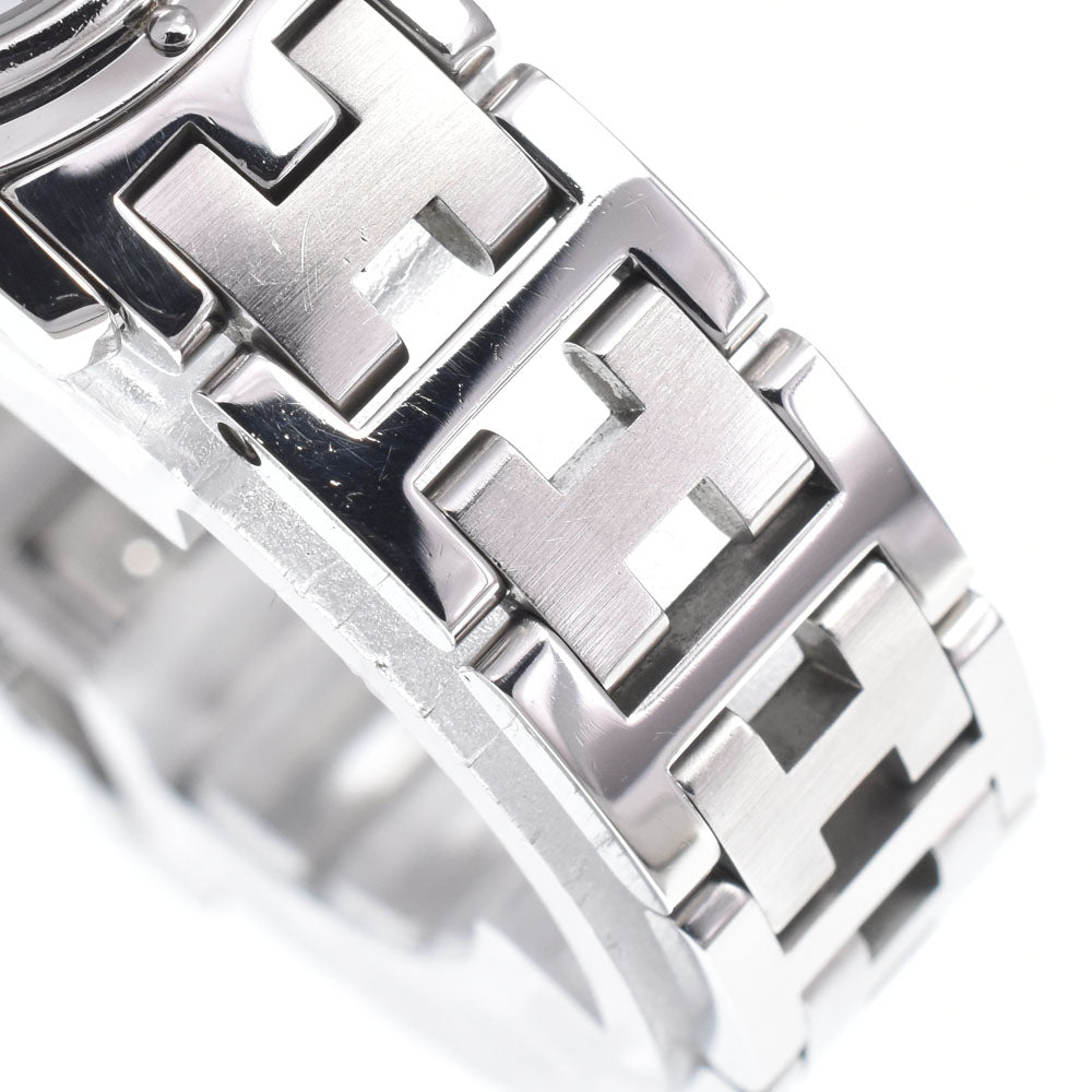 HERMES Clipper CL4.210 D buckle white Dial Quartz Ladies
 Watch E#149669